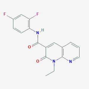 molecular formula C17H13F2N3O2 B2791625 N-(2,4-difluorophenyl)-1-ethyl-2-oxo-1,2-dihydro-1,8-naphthyridine-3-carboxamide CAS No. 941974-21-6