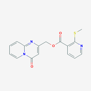 molecular formula C16H13N3O3S B2791628 {4-oxo-4H-pyrido[1,2-a]pyrimidin-2-yl}methyl 2-(methylsulfanyl)pyridine-3-carboxylate CAS No. 1089630-99-8