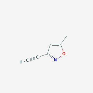 molecular formula C6H5NO B2791638 3-Ethynyl-5-methyl-1,2-oxazole CAS No. 2137794-68-2