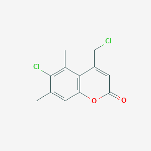 6-chloro-4-(chloromethyl)-5,7-dimethyl-2H-chromen-2-one