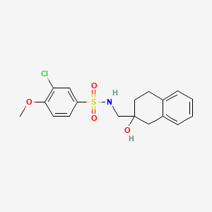 3-chloro-N-((2-hydroxy-1,2,3,4-tetrahydronaphthalen-2-yl)methyl)-4-methoxybenzenesulfonamide