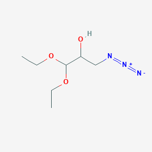 molecular formula C7H15N3O3 B2791655 3-Azido-1,1-diethoxypropan-2-ol CAS No. 115827-08-2