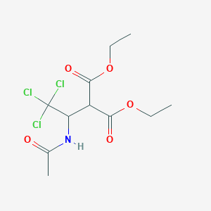 molecular formula C11H16Cl3NO5 B2791656 Diethyl 2-[1-(acetylamino)-2,2,2-trichloroethyl]malonate CAS No. 123761-87-5