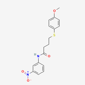 4-((4-methoxyphenyl)thio)-N-(3-nitrophenyl)butanamide