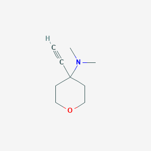 molecular formula C9H15NO B2791669 4-Ethynyl-N,N-dimethyloxan-4-amine CAS No. 2503205-26-1