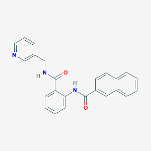 molecular formula C24H19N3O2 B279167 N-(2-{[(3-pyridinylmethyl)amino]carbonyl}phenyl)-2-naphthamide 