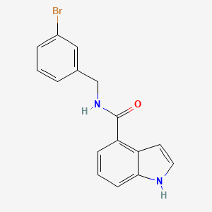 molecular formula C16H13BrN2O B2791674 N-(3-bromobenzyl)-1H-indole-4-carboxamide CAS No. 1306186-59-3