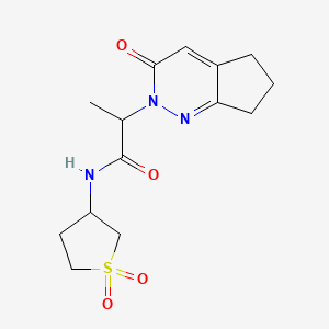 N-(1,1-dioxidotetrahydrothiophen-3-yl)-2-(3-oxo-3,5,6,7-tetrahydro-2H-cyclopenta[c]pyridazin-2-yl)propanamide