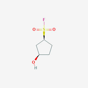 (1S,3R)-3-Hydroxycyclopentane-1-sulfonyl fluoride