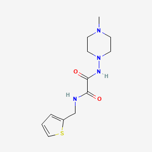 molecular formula C12H18N4O2S B2791772 N1-(4-methylpiperazin-1-yl)-N2-(thiophen-2-ylmethyl)oxalamide CAS No. 920383-76-2
