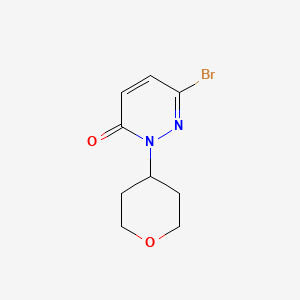 molecular formula C9H11BrN2O2 B2791776 6-Bromo-2-(tetrahydro-2H-pyran-4-yl)pyridazin-3(2H)-one CAS No. 1936188-88-3