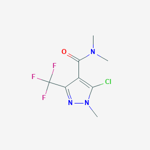 molecular formula C8H9ClF3N3O B2791777 5-chloro-N,N,1-trimethyl-3-(trifluoromethyl)-1H-pyrazole-4-carboxamide CAS No. 321533-92-0