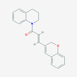 molecular formula C21H19NO2 B2791799 (2E)-3-(2H-chromen-3-yl)-1-(3,4-dihydroquinolin-1(2H)-yl)prop-2-en-1-one CAS No. 887347-38-8