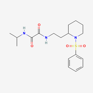N1-isopropyl-N2-(2-(1-(phenylsulfonyl)piperidin-2-yl)ethyl)oxalamide
