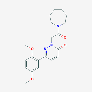 2-[2-(Azepan-1-yl)-2-oxoethyl]-6-(2,5-dimethoxyphenyl)pyridazin-3-one