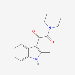 molecular formula C15H18N2O2 B2791815 N,N-diethyl-2-(2-methyl-1H-indol-3-yl)-2-oxoacetamide CAS No. 92870-12-7