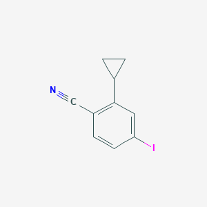 molecular formula C10H8IN B2791821 2-Cyclopropyl-4-iodobenzonitrile CAS No. 2225144-00-1