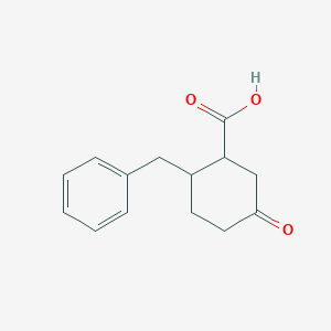 molecular formula C14H16O3 B2791834 2-Benzyl-5-oxocyclohexanecarboxylic acid CAS No. 92251-81-5