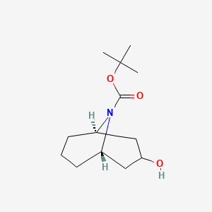molecular formula C13H23NO3 B2791839 exo-9-Boc-3-hydroxy-9-azabicyclo[3.3.1]nonane CAS No. 934180-37-7