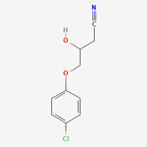 molecular formula C10H10ClNO2 B2791842 Butanenitrile, 4-(4-chlorophenoxy)-3-hydroxy- CAS No. 20807-79-8