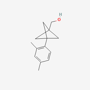 molecular formula C14H18O B2791844 [3-(2,4-Dimethylphenyl)-1-bicyclo[1.1.1]pentanyl]methanol CAS No. 2287285-75-8