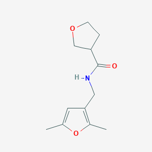 N-[(2,5-dimethylfuran-3-yl)methyl]oxolane-3-carboxamide