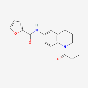 molecular formula C18H20N2O3 B2791854 N-(1-isobutyryl-1,2,3,4-tetrahydroquinolin-6-yl)furan-2-carboxamide CAS No. 941871-33-6