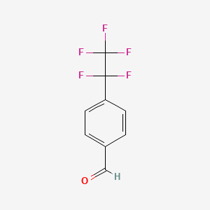 molecular formula C9H5F5O B2791867 4-(Perfluoroethyl)benzaldehyde CAS No. 884602-82-8