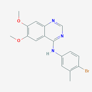 molecular formula C17H16BrN3O2 B2791880 N-(4-bromo-3-methylphenyl)-6,7-dimethoxyquinazolin-4-amine CAS No. 1260919-91-2