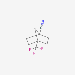 molecular formula C9H10F3N B2791892 4-(Trifluoromethyl)bicyclo[2.2.1]heptane-1-carbonitrile CAS No. 2287310-57-8