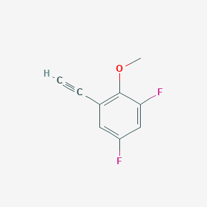 molecular formula C9H6F2O B2791893 1-Ethynyl-3,5-difluoro-2-methoxybenzene CAS No. 1174572-32-7