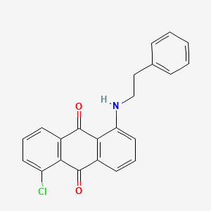 molecular formula C22H16ClNO2 B2791897 1-Chloro-5-(phenethylamino)anthracene-9,10-dione CAS No. 324044-60-2