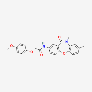 N-(8,10-dimethyl-11-oxo-10,11-dihydrodibenzo[b,f][1,4]oxazepin-2-yl)-2-(4-methoxyphenoxy)acetamide