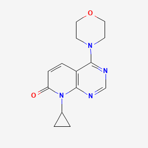 molecular formula C14H16N4O2 B2791957 8-cyclopropyl-4-morpholinopyrido[2,3-d]pyrimidin-7(8H)-one CAS No. 2034549-02-3