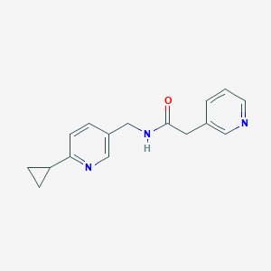 N-[(6-cyclopropylpyridin-3-yl)methyl]-2-(pyridin-3-yl)acetamide