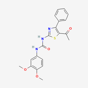 molecular formula C20H19N3O4S B2791968 1-(5-Acetyl-4-phenylthiazol-2-yl)-3-(3,4-dimethoxyphenyl)urea CAS No. 1207023-36-6