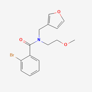 molecular formula C15H16BrNO3 B2791974 2-bromo-N-(furan-3-ylmethyl)-N-(2-methoxyethyl)benzamide CAS No. 1421451-32-2