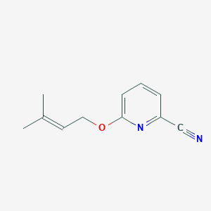 6-[(3-Methylbut-2-en-1-yl)oxy]pyridine-2-carbonitrile