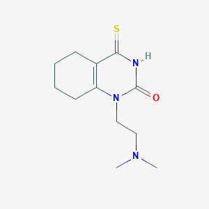 molecular formula C12H19N3OS B2791987 1-(2-(dimethylamino)ethyl)-4-thioxo-3,4,5,6,7,8-hexahydroquinazolin-2(1H)-one CAS No. 920158-76-5