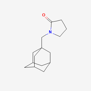 molecular formula C15H23NO B2791990 1-(1-Adamantylmethyl)pyrrolidin-2-one CAS No. 696649-98-6