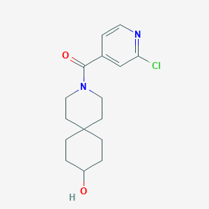 molecular formula C16H21ClN2O2 B2792015 3-(2-Chloropyridine-4-carbonyl)-3-azaspiro[5.5]undecan-9-ol CAS No. 2094514-24-4
