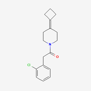 molecular formula C17H20ClNO B2792017 2-(2-Chlorophenyl)-1-(4-cyclobutylidenepiperidin-1-yl)ethanone CAS No. 2320175-81-1