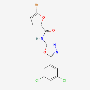 5-bromo-N-(5-(3,5-dichlorophenyl)-1,3,4-oxadiazol-2-yl)furan-2-carboxamide