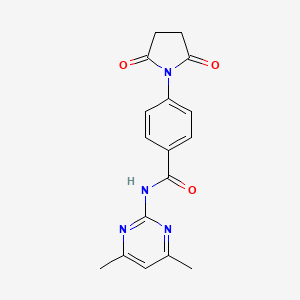 N-(4,6-dimethylpyrimidin-2-yl)-4-(2,5-dioxopyrrolidin-1-yl)benzamide