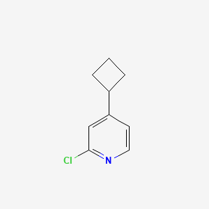 molecular formula C9H10ClN B2792031 2-Chloro-4-cyclobutylpyridine CAS No. 1872272-78-0