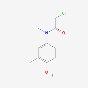 molecular formula C10H12ClNO2 B2792042 2-Chloro-N-(4-hydroxy-3-methylphenyl)-N-methylacetamide CAS No. 1379328-63-8