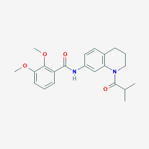molecular formula C22H26N2O4 B2792046 N-(1-isobutyryl-1,2,3,4-tetrahydroquinolin-7-yl)-2,3-dimethoxybenzamide CAS No. 1005294-30-3