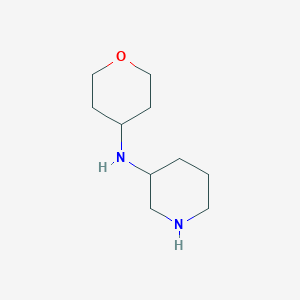 molecular formula C10H20N2O B2792076 N-(oxan-4-yl)piperidin-3-amine CAS No. 1249661-73-1