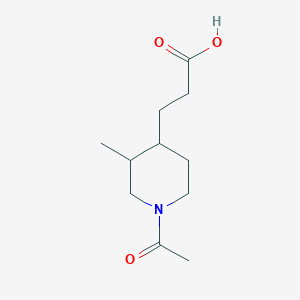 3-(1-Acetyl-3-methylpiperidin-4-yl)propanoic acid