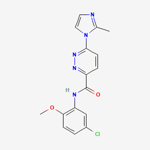N-(5-chloro-2-methoxyphenyl)-6-(2-methyl-1H-imidazol-1-yl)pyridazine-3-carboxamide